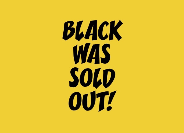 T-Shirt Black Was Sold Out